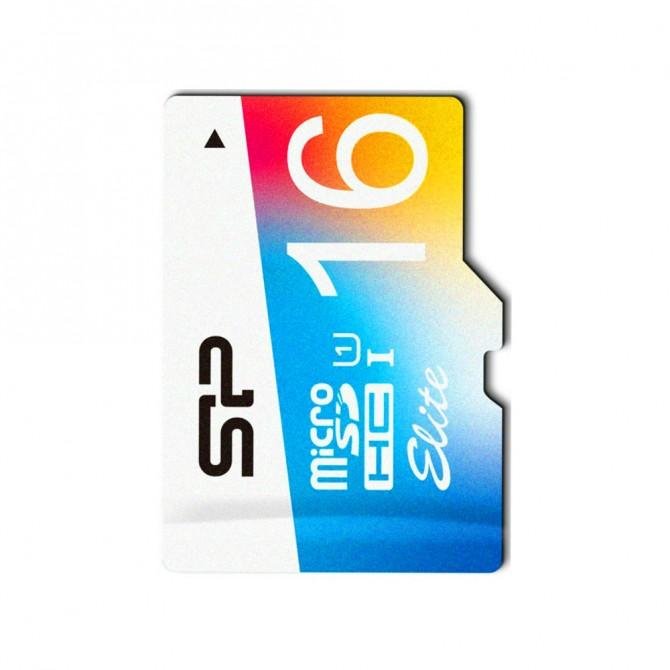 Карта памяти Silicon Power MicroSDHC 16GB Class10 UHS-I Белый-1