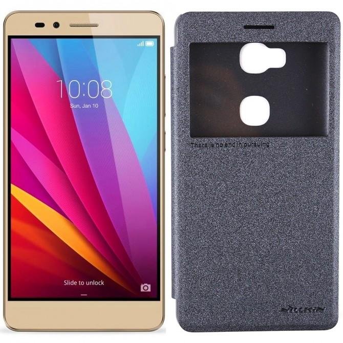 Чехол-книжка NILLKIN Sparkle series для Huawei Honor 5X/GR5 Черный