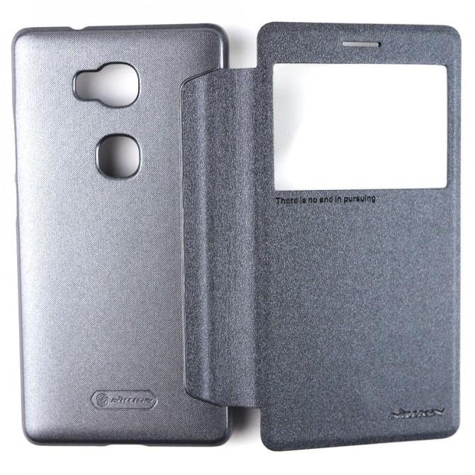 Чехол-книжка NILLKIN Sparkle series для Huawei Honor 5X/GR5 Черный-2