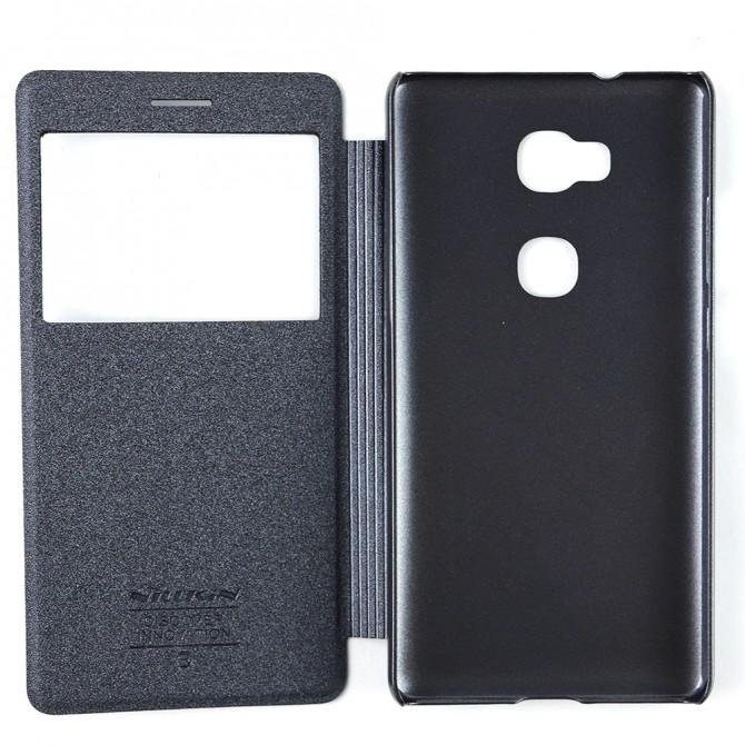 Чехол-книжка NILLKIN Sparkle series для Huawei Honor 5X/GR5 Черный-3