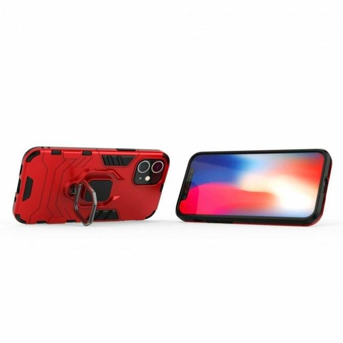 Чохол HONOR Hard Defence Series для iPhone 12/12 Pro Red (with magnet)-2