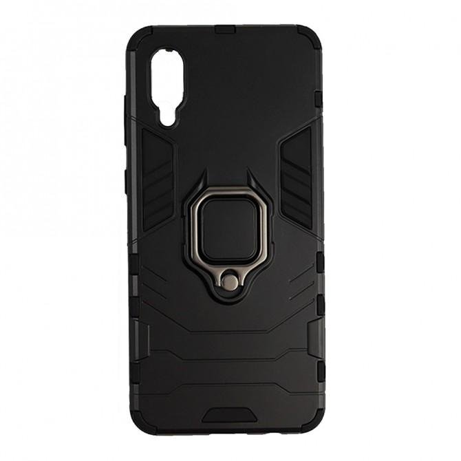 Чехол HONOR Hard Defence Series для Samsung A022 Galaxy A02 Black (с держателем)-1