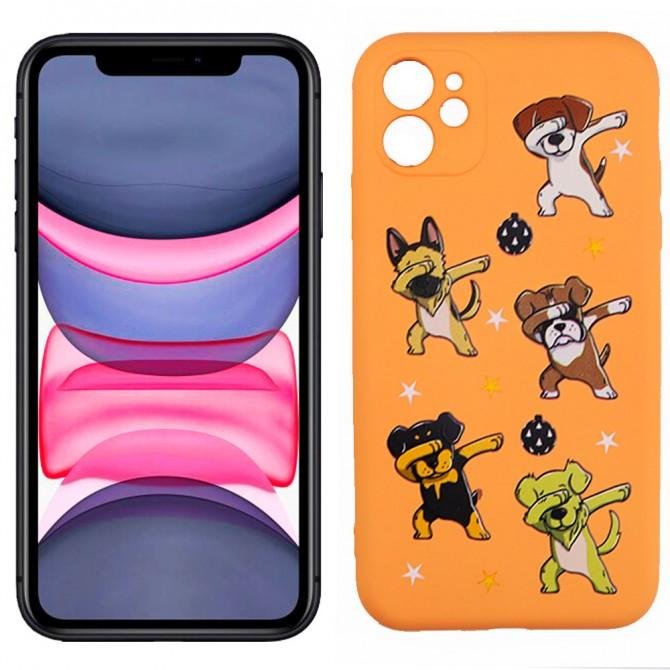 Чехол Funny Animals series для iPhone 11 Orange Dogs