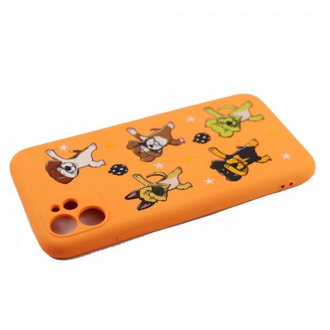 Чехол Funny Animals series для iPhone 11 Orange Dogs-4