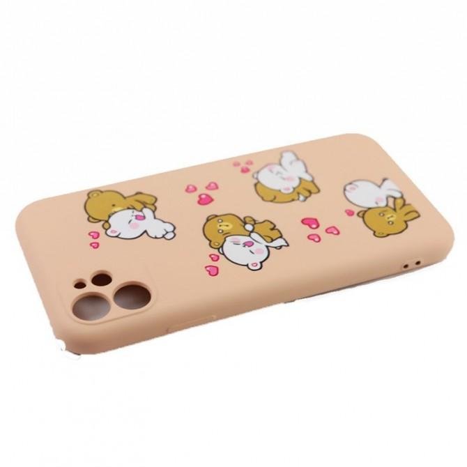 Чехол Funny Animals series для iPhone 11 Pro Pink Sand Bears-3