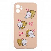 Чехол Funny Animals series для iPhone 11 Pro Pink Sand Bears Чехол Funny Animals series для iPhone 11 Pro Pink Sand Bears