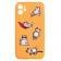 Чехол Funny Animals series для iPhone 12 Orange Lazy Cat