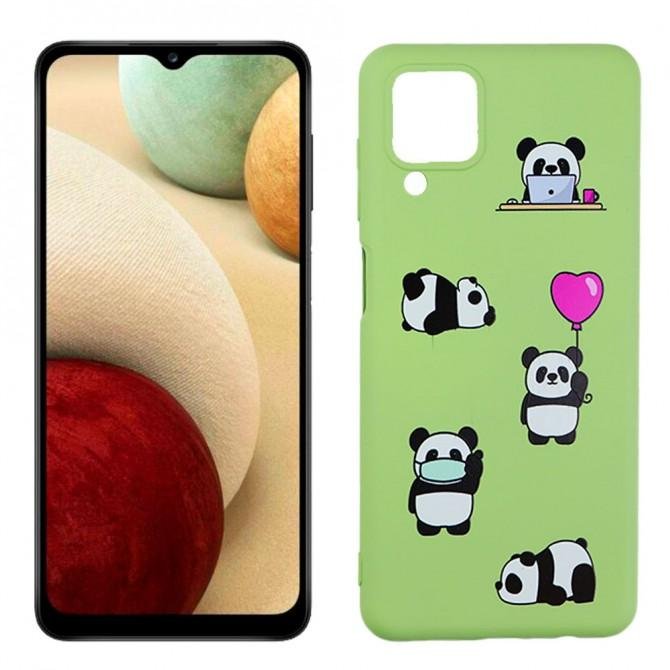 Чехол Funny Animals series для Samsung A125 Galaxy A12 Green Panda