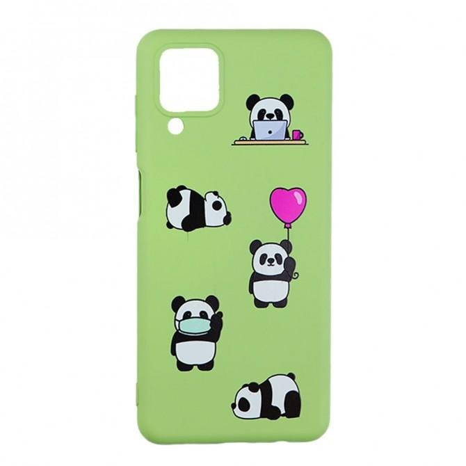 Чехол Funny Animals series для Samsung A125 Galaxy A12 Green Panda-1