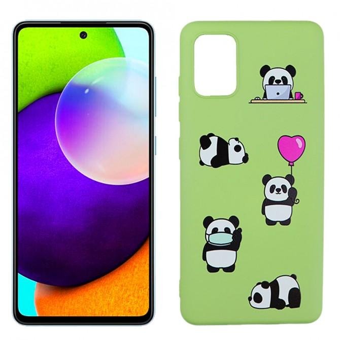 Чехол Funny Animals series для Samsung A515 Galaxy A51 Green Panda