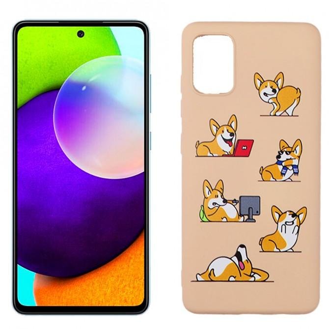 Чехол Funny Animals series для Samsung A515 Galaxy A51 Pink Sand Corgi