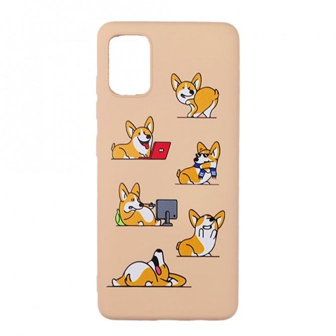 Чехол Funny Animals series для Samsung A515 Galaxy A51 Pink Sand Corgi-1