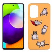 Чехол Funny Animals series для Samsung A725 Galaxy A72 Orange Lazy Cat Чехол Funny Animals series для Samsung A725 Galaxy A72 Orange Lazy Cat