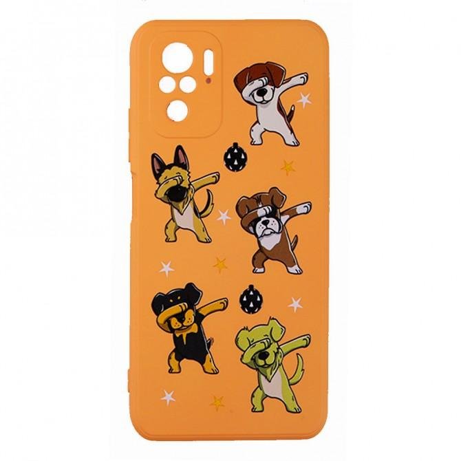 Чохол Funny Animals series для Xiaomi Redmi Note 10 Orange Dogs-1