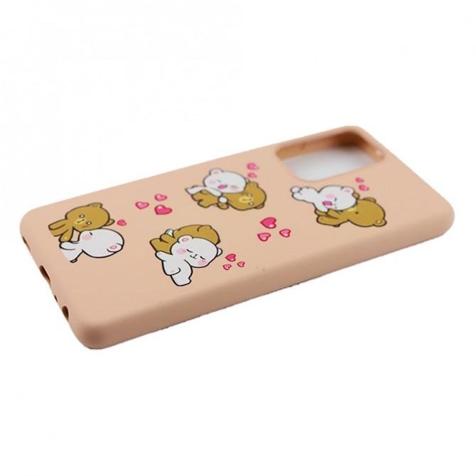 Чохол Funny Animals series для Xiaomi Redmi Note 10 Pink Sand Bears-4