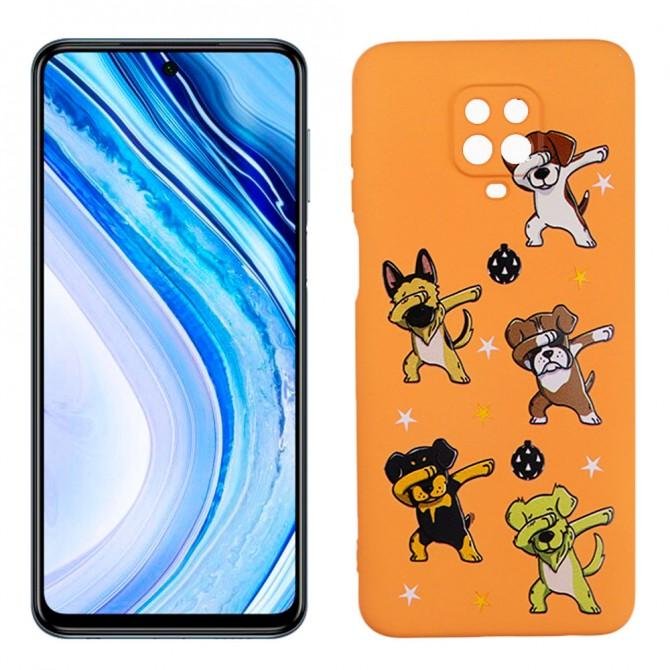 Чехол Funny Animals series для Xiaomi Redmi Note 9 Pro Orange Dogs