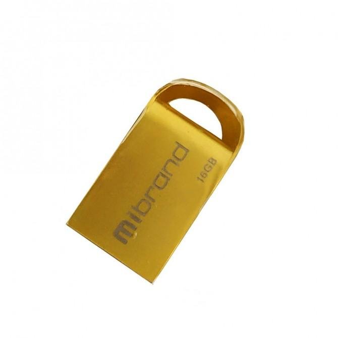 Флеш память Mibrand Iynx 16Gb Золотой-2
