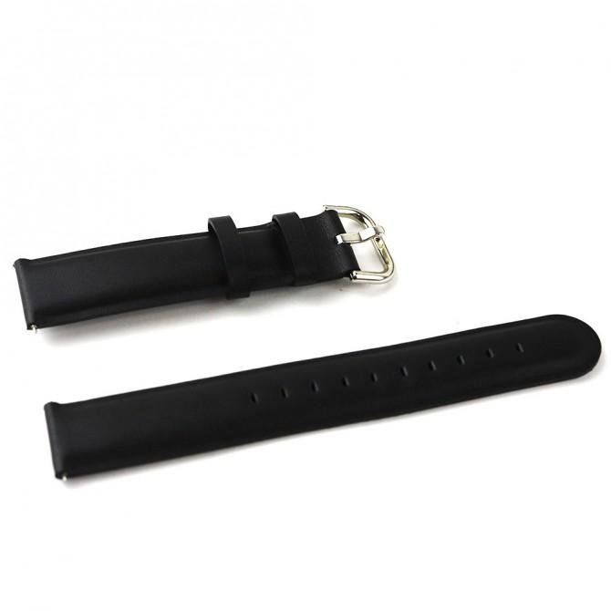 Ремінець універсальний 22mm Leather Design Black-1