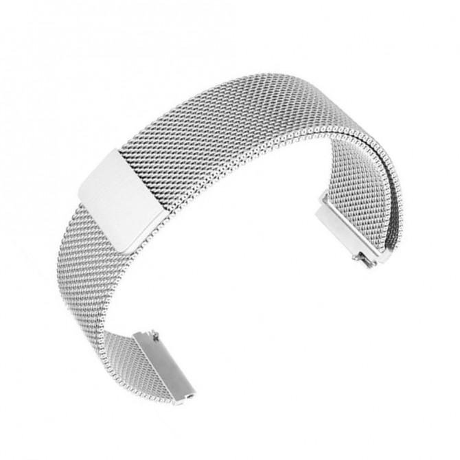 Ремешок универсальный 22mm Milanese Loop Серебряный-1