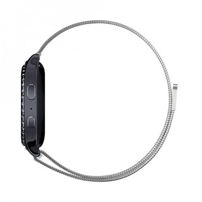 Ремешок универсальный 22mm Milanese Loop Серебряный-2