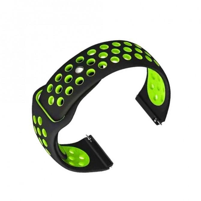 Ремешок универсальный 22mm Sport Nike Черный/Зеленый-2