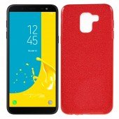 Чехол Silicone 3in1 Блёстки для Samsung J600 Red Чехол Silicone 3in1 Блёстки для Samsung J600 Red