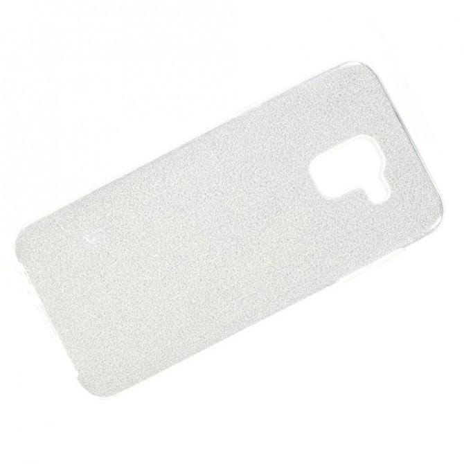 Чехол Silicone 3in1 Блёстки для Samsung J600 White-2