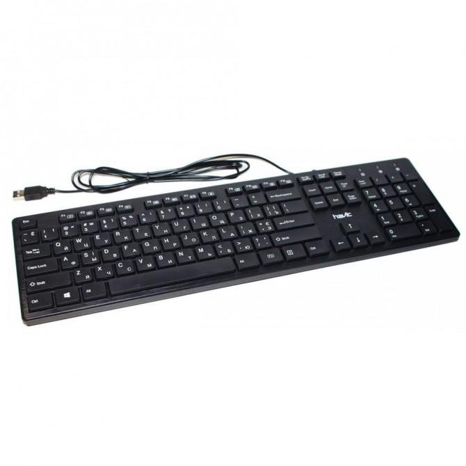 Клавіатура Havit HV-KB661U Multimedi Wired USB (з USB-хабом 2 ПОРТИ)