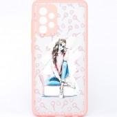 Чохол накладка U-like Bright Case for Samsung A525 Galaxy A52 Lady&Heart Pink