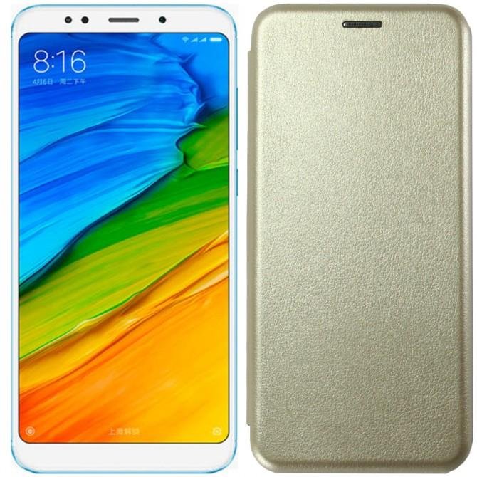 Чехол книжка U-Like Best для Xiaomi Redmi 5 Plus Gold