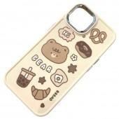 Накладка Graffiti Cartoon для iPhone 16 Plus Bear&Sweets