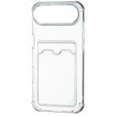 Чехол накладка-кардхолдер для iPhone 17 Air Прозрачный