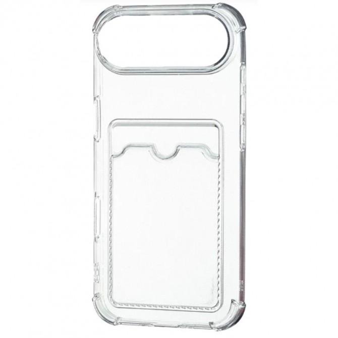 Чехол накладка-кардхолдер для iPhone 17 Air Прозрачный