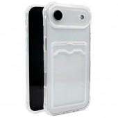 Чехол накладка-кардхолдер для iPhone 17 Air Прозрачный