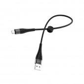 Кабель Borofone BX32 Munificent MicroUSB Black 0.25m