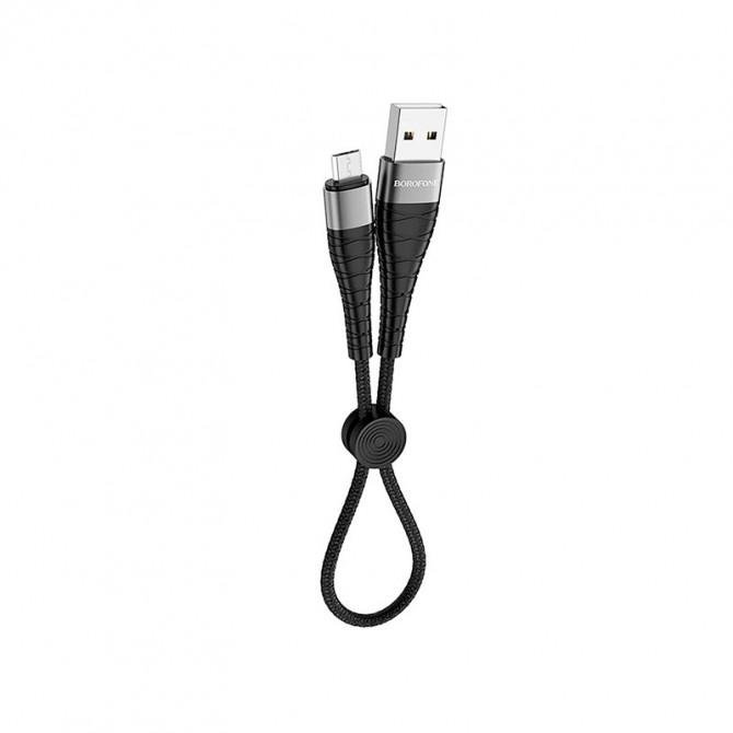 Кабель Borofone BX32 Munificent MicroUSB Black 0.25m-1