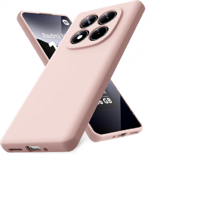 Силиконоый чехол для Xiaomi Redmi Note 14 Pro 5G Бежевый FULL-2