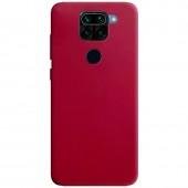 Силиконовый чехол Candy для Xiaomi Redmi Note 9/Redmi 10X Бордовый