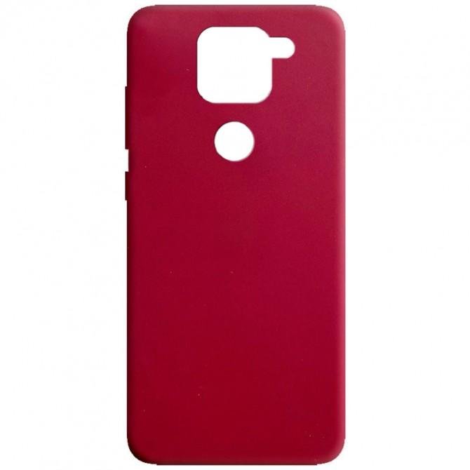 Силиконовый чехол Candy для Xiaomi Redmi Note 9/Redmi 10X Бордовый-1