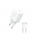 Мережевий зарядний пристрій 1Type-C WALKER WH-63 PD20W White + Type-C to Type-C White