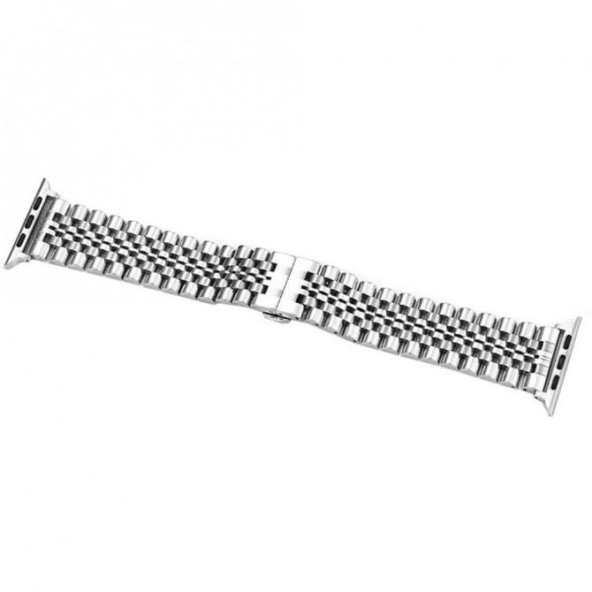 Ремiнець для Apple Watch 42/44mm Steel Bead Срібло-2