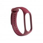 Ремешок для Xiaomi Mi Band 3/4 (Silicone) Wine Red