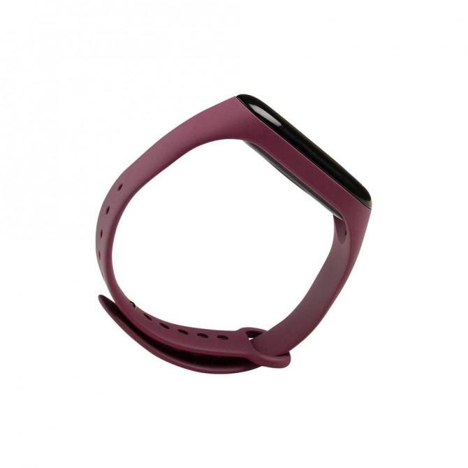 Ремінець для Xiaomi Mi Band 3/4 (Silicone) Wine Red-1