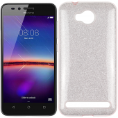 Чохол Silicone 3in1 Блискітки для Huawei Y3 II Рожевий