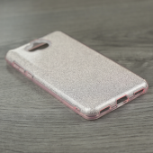 Чехол Silicone 3in1 Блёстки для Huawei Y5 2017 Pink