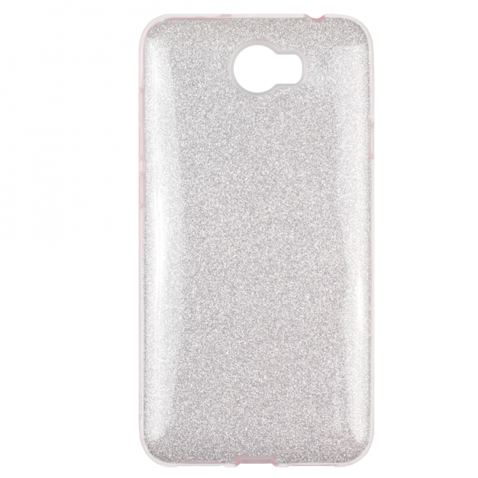 Чехол Silicone 3in1 Блёстки для Huawei Y5 II Pink-1