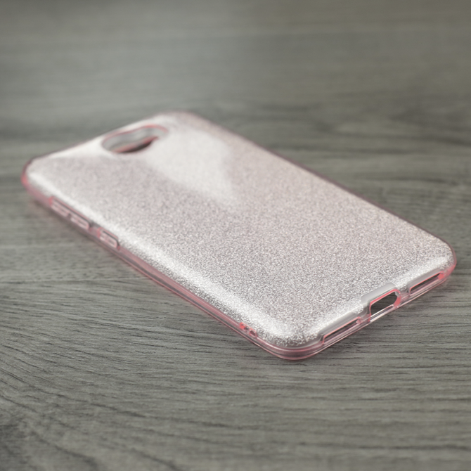 Чехол Silicone 3in1 Блёстки для Huawei Y5 II Pink-2