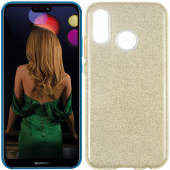 Чехол Silicone 3in1 Блёстки для Huawei P20 Lite Gold Чехол Silicone 3in1 Блёстки для Huawei P20 Lite Gold
