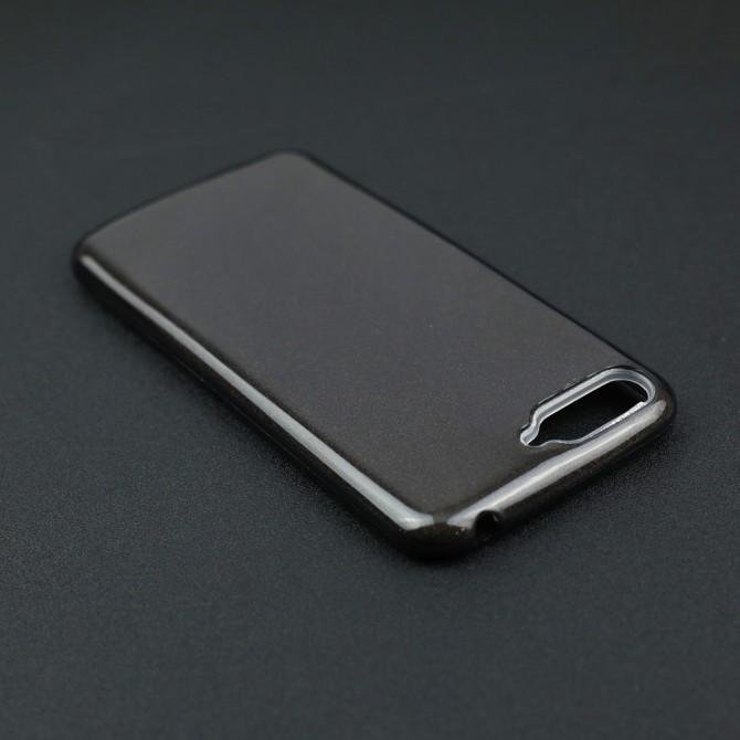 Чехол Silicone 3in1 Блёстки для Huawei Y6 2018 Чёрный-4