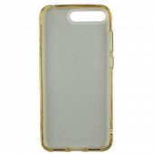 Чехол Silicone 3in1 Блёстки для Huawei Y6 2018 Gold Чехол Silicone 3in1 Блёстки для Huawei Y6 2018 Gold